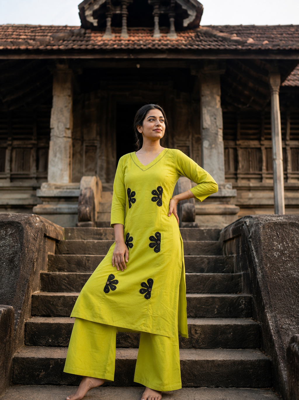 Lime Green Salwar Suit