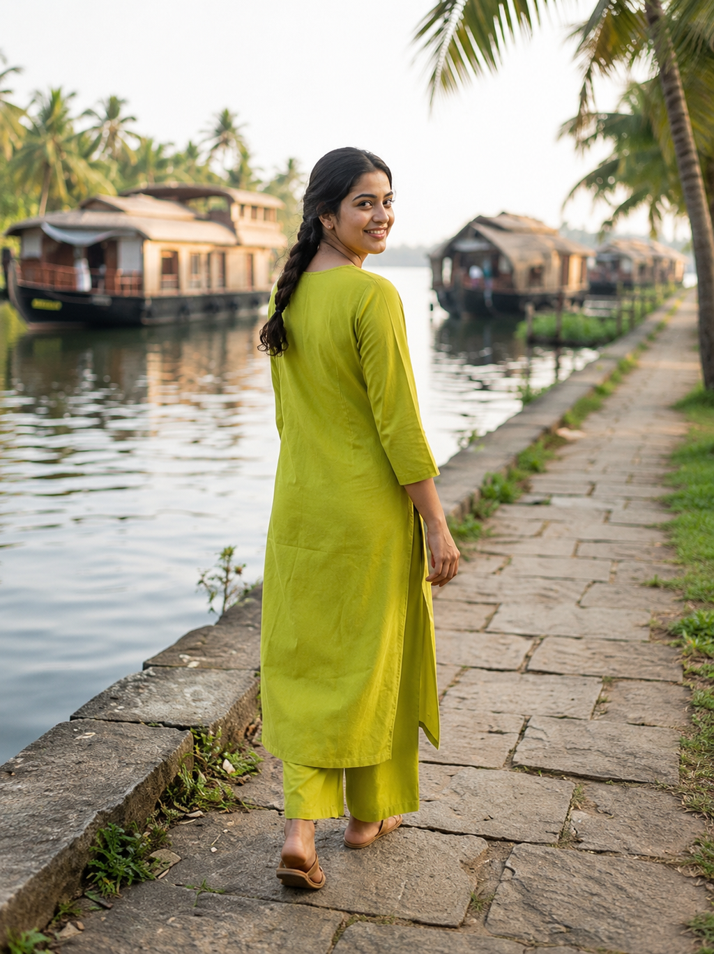 Lime Green Salwar Suit