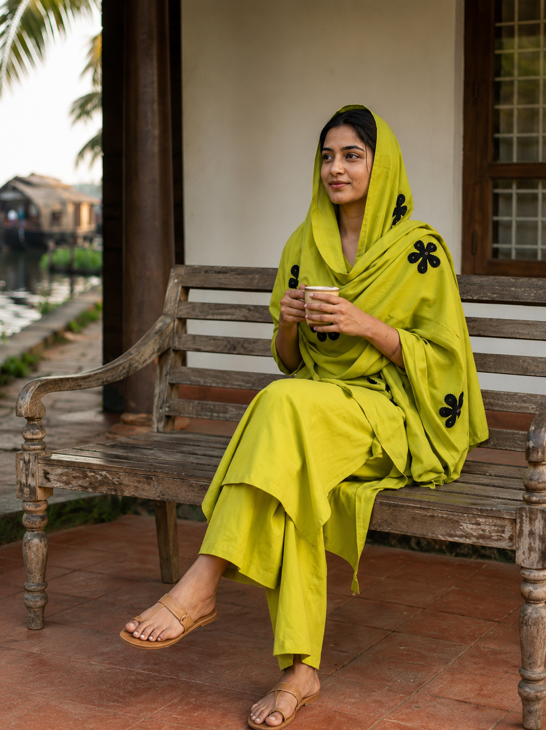 Lime Green Salwar Suit