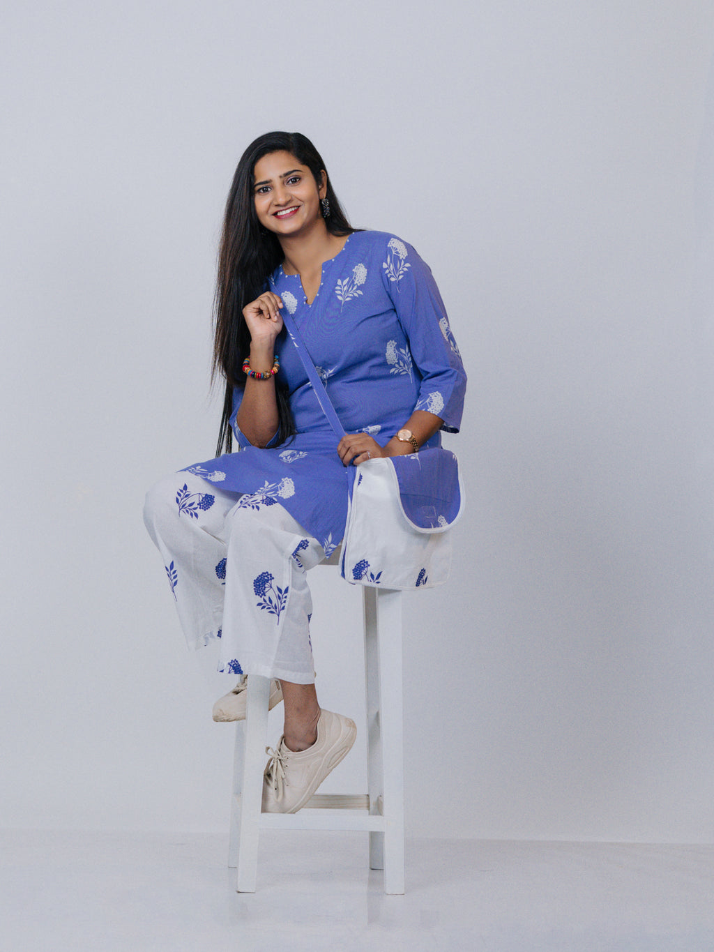Lavender Floral Printed Co-ord Set