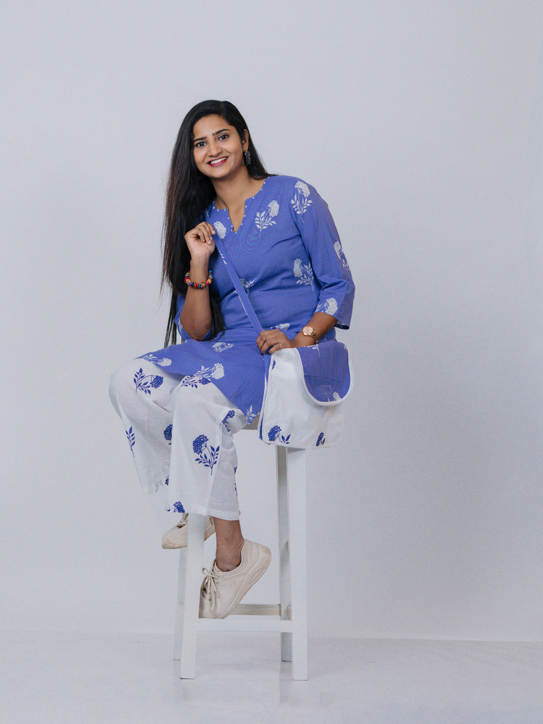 Lavender Floral Printed Co-ord Set