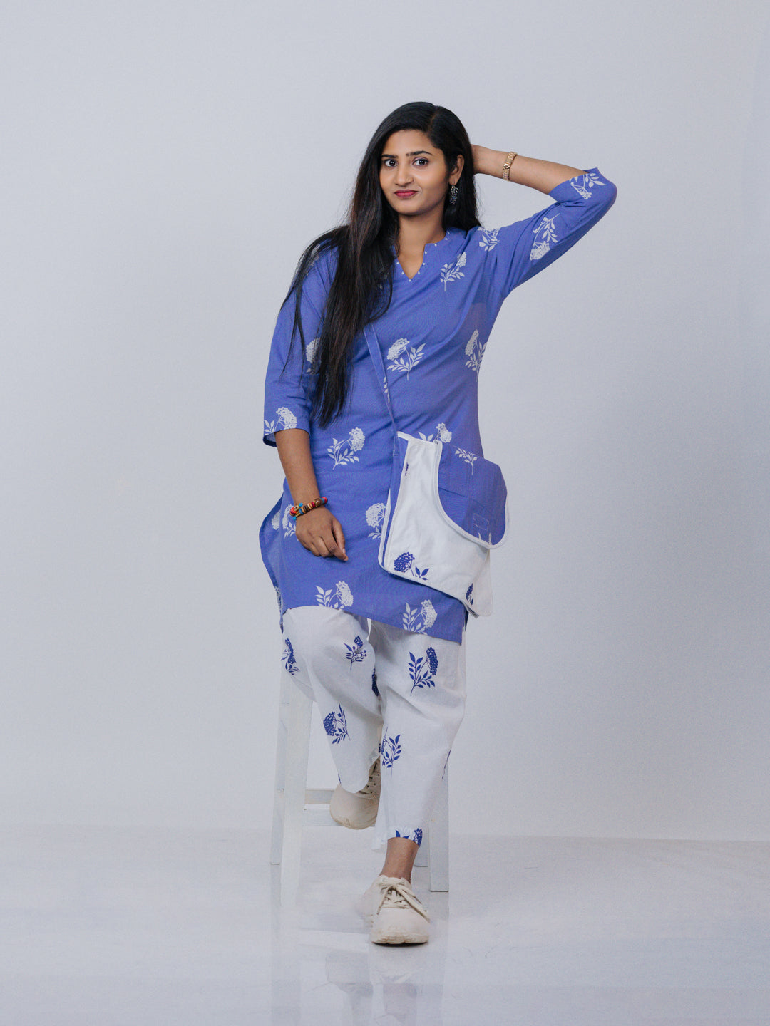 Lavender Floral Printed Co-ord Set