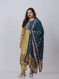Printed Muslin Suit Set