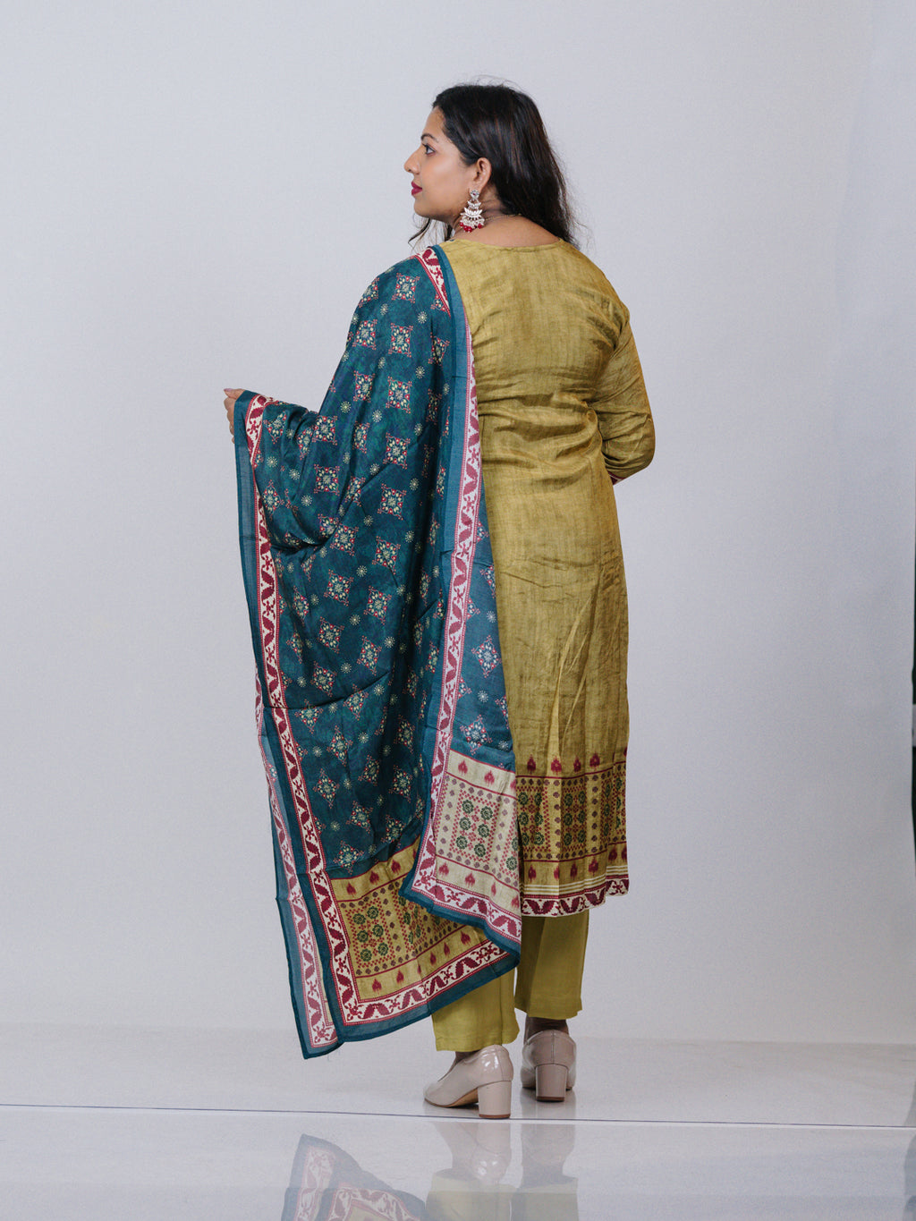 Printed Muslin Suit Set