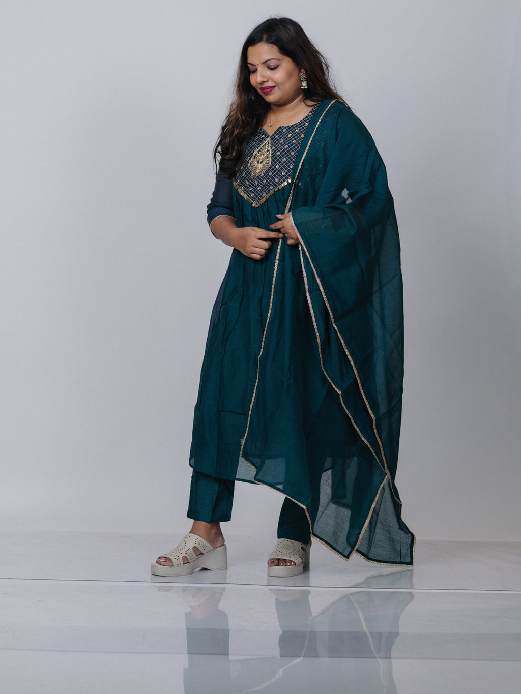 Banarasi Mul Chanderi Suit Set