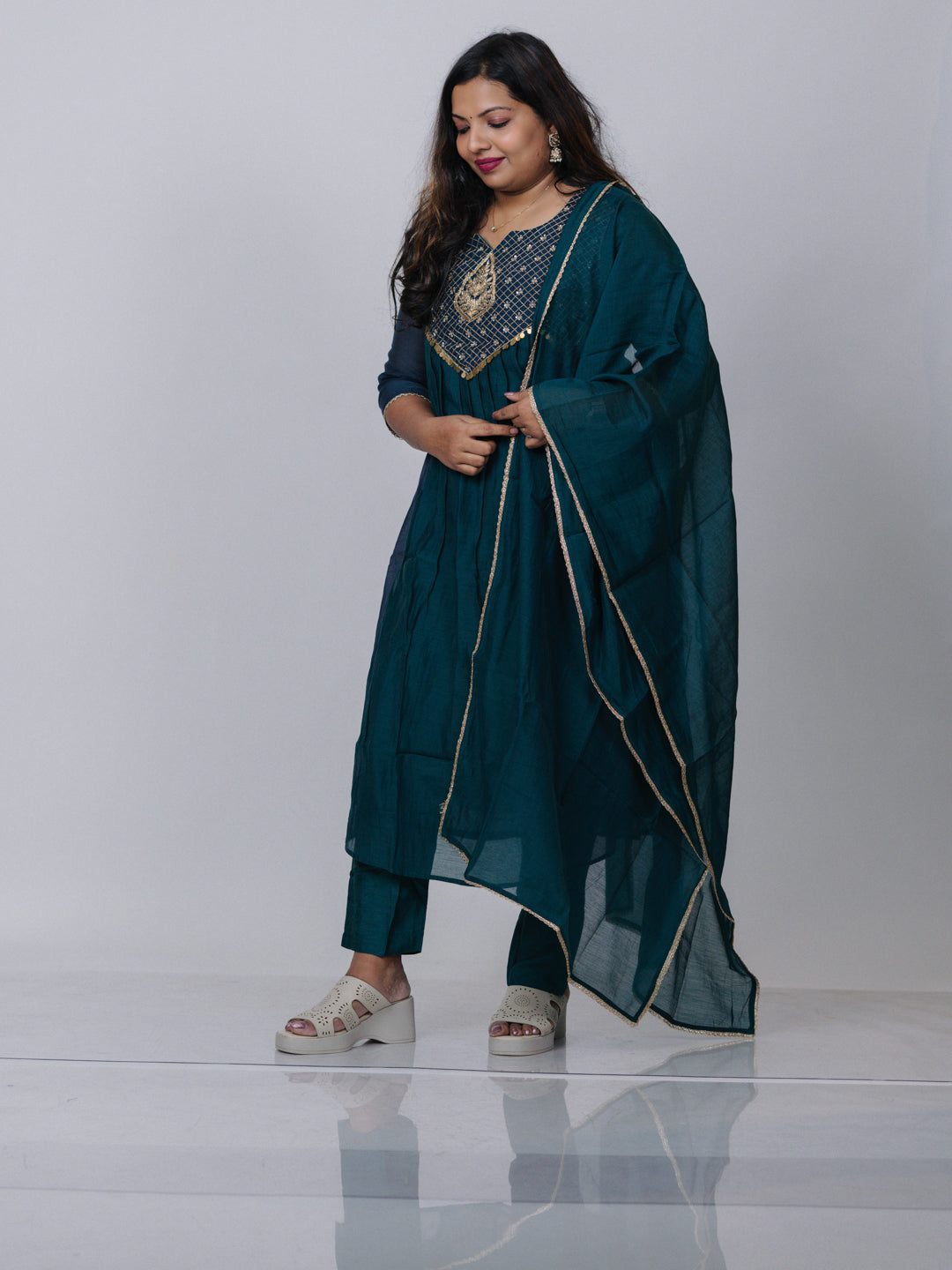 Banarasi Mul Chanderi Suit Set