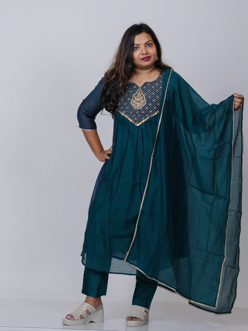 Banarasi Mul Chanderi Suit Set