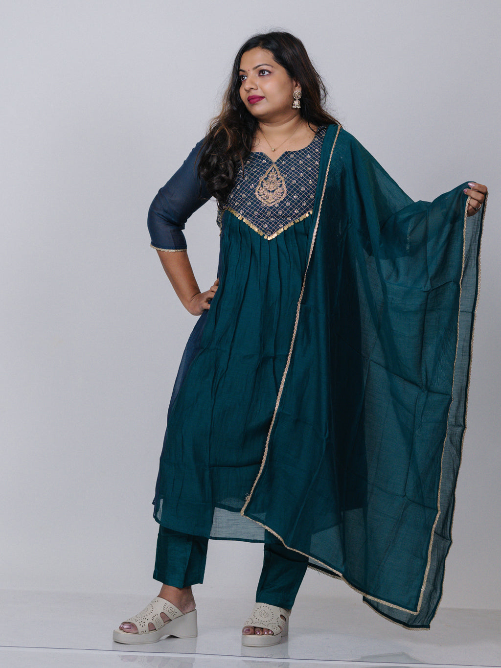Banarasi Mul Chanderi Suit Set
