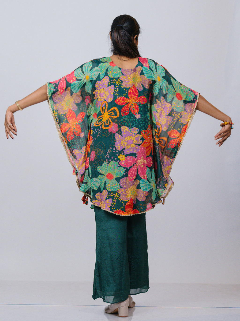 Printed Georgette Kaftan Co-ord Set