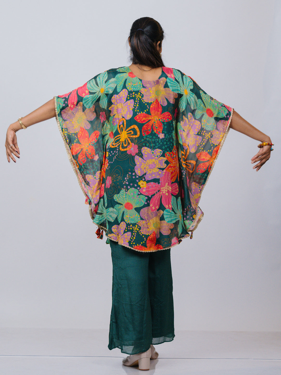 Printed Georgette Kaftan Co-ord Set