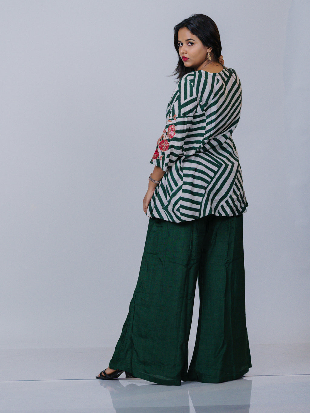 Embroidered Muslin Silk Co-ord Set