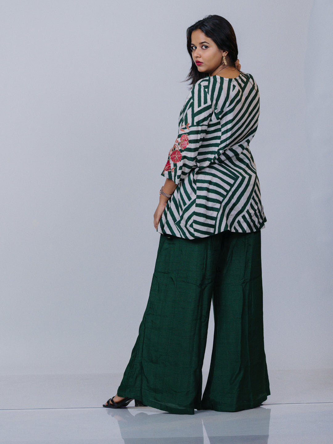 Embroidered Muslin Silk Co-ord Set