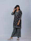 Charcoal Grey Muslin Co-ord Set