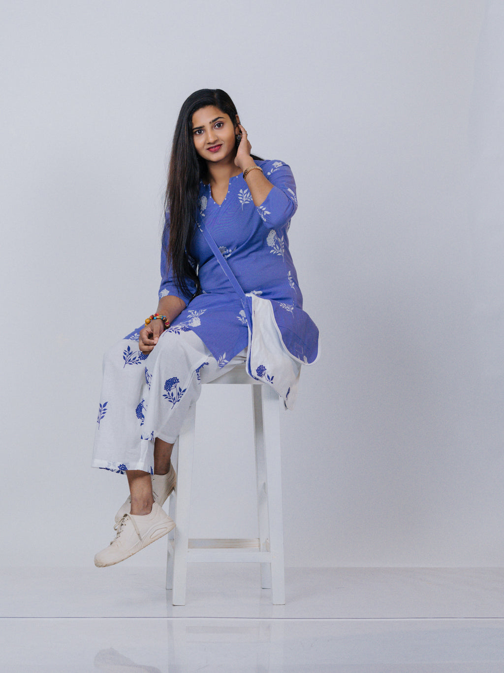 Lavender Floral Printed Co-ord Set