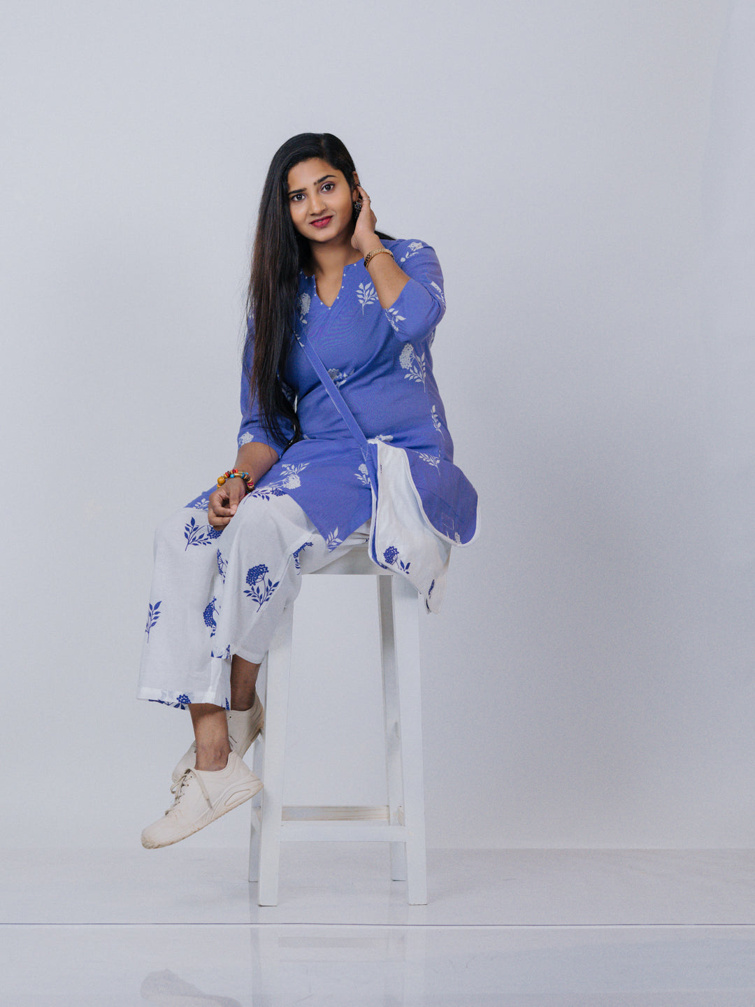 Lavender Floral Printed Co-ord Set