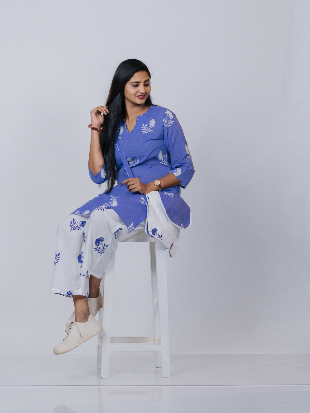 Lavender Floral Printed Co-ord Set